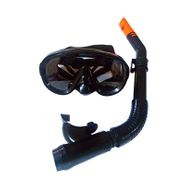 Набор для плавания юниорский маска+трубка (ПВХ) E39245-4 (черный ) 10021110