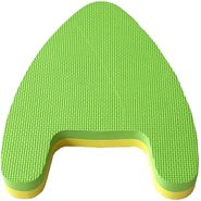 Доска для плавания 2-х цветная с ручками 28х38х4,5 см E39335 (зелено/желтая) 10021165