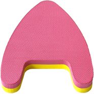 Доска для плавания 2-х цветная с ручками 28х38х4,5 см E39335 (розово/желтая) 10021166