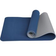 Коврик для йоги ТПЕ 183х61х0,6 см (синий/серый) E39306 10021191