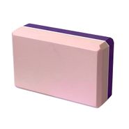 Йога блок полумягкий 2-х цветный E29313-7 (фиолетово-розовый) 223х150х76мм., из вспененного ЭВА 10021232