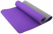 Коврик для йоги ТПЕ 183х61х0,6 см E39307 (фиолетово/серый) 10021233