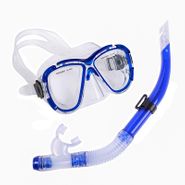 Набор для плавания взрослый маска+трубка (ПВХ) (синий) E39228 10021309