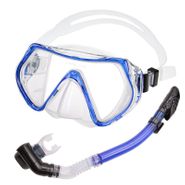 Набор для плавания взрослый маска+трубка (Силикон) (синий) E39234 10021315