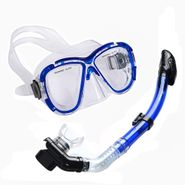 Набор для плавания взрослый маска+трубка (Силикон) (синий) E39239 10021319