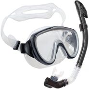 Набор для плавания взрослый маска+трубка (Силикон) (черный) E39240 10021320