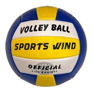 Мяч волейбольный (бело/сине/желтый) машинная сшивка E40006 10021491