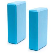 BE300-1 Набор йога блоков полумягких 2 штуки (голубые) 223х150х76мм., из вспененного ЭВА (E40571) 10021654