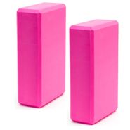 BE300-2 Набор йога блоков полумягких 2 штуки (малиновые) 223х150х76мм., из вспененного ЭВА (E40572) 10021655