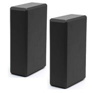 BE300-5 Набор йога блоков полумягких 2 штуки (черные) 223х150х76мм., из вспененного ЭВА (E40575) 10021658