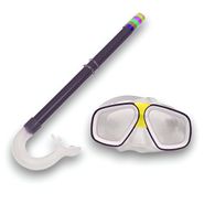 E41237-3 Набор для плавания детский маска+трубка (ПВХ) (черный) 10021807