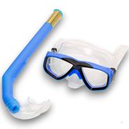 E41216 Набор для плавания детский маска+трубка (ПВХ) (синий) 10021811