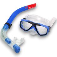E41219 Набор для плавания детский маска+трубка (ПВХ) (синий) 10021814