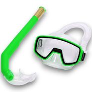 E41224 Набор для плавания детский маска+трубка (ПВХ) (зеленый) 10021819