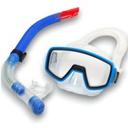 E41225 Набор для плавания детский маска+трубка (ПВХ) (синий) 10021820