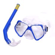 E41231 Набор для плавания взрослый маска+трубка (ПВХ) (синий) 10021826