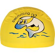E41276 Шапочка для плавания детская Дельфин (ПУ) (желтая) 10021840