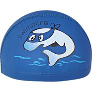 E41277 Шапочка для плавания детская Дельфин (ПУ) (темно синяя) 10021841