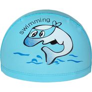E41282 Шапочка для плавания детская Дельфин (ПУ) (аквамарин) 10021846