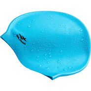 Шапочка для плавания силиконовая взрослая (голубая) E41560 10021934