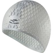 E41537 Шапочка для плавания силиконовая Bubble Cap (серебро) GETSPORT 10021948