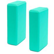 BE300-6 Набор йога блоков полумягких 2 штуки (морская волна) 223х150х76мм., из ЭВА (E42684) 10022051