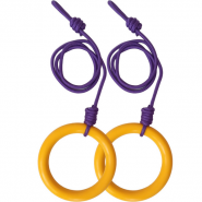 Кольца гимнастические с шнуром (желтые) 10022092