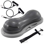 Полусфера Supremo-BOSU гимнастическая, 100/45см., (черная) с эспандером и насосом (E40931) BOSU100 10022184