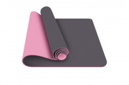 Коврик для йоги ТПЕ 183х61х0,6 см (черно/розовый) E42688-3 10022257