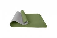 Коврик для йоги ТПЕ 183х61х0,6 см (зелено/серый) E42688-6 10022260