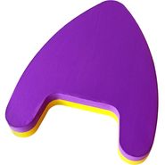 Доска для плавания 2-х цветная с ручками 28х38х4,5 см E39335 (фиолетово/желтая) 10022366