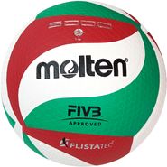 E43276 Мяч волейбольный "Molten Flista Tec-5000 replica" (бело/красно/зеленый) 10022476