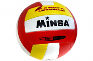 E43202-2 Мяч волейбольный &quot;Minsa Soft Touch&quot; (бело/красно/желтый) 10022686