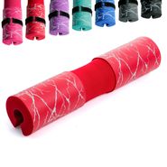 E45499 Накладка на штангу анатомическая с ремнями (красная с рисунком) 10022699