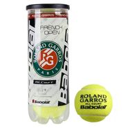 Мяч теннисный BABOLAT French Open All Court 501042 3 шт одобрено ITF сукно резина желтый