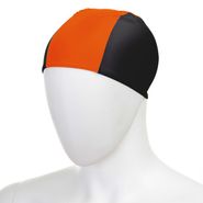 Шапочка для плав. "FASHY Fabric Cap", арт.3242-00-28, полиамид/эластан, 3 панели, черно-оранжевый Senior FASHY 3242-00-28