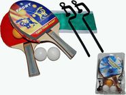 Набор для настольного тенниса (2 ракетки, 3 шарика, сетка со стойками): 168 11017