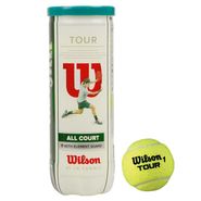 Мяч теннисный WILSON All Court 3B, арт. WRT106300, одобр.ITF, фетр, нат.резина,. уп.3 шт WILSON WRT106300