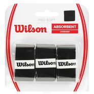Овергрип Wilson Pro Soft Overgrip WRZ4040BK 0,5 мм размер 2,5 см 120 см 3 шт черный