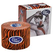 Тейп кинезиологический CureTape Art Tiger, 5 см x 5 м, арт. 163159, оранжево-черный CURETAPE 163159