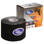 Тейп кинезиологический CureTape Black, 5 см x 5 м, арт. 160226, черный CURETAPE 160226