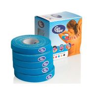 Тейп кинезиологический CureTape Blue, 1 см x 5 м, уп. 5 шт, арт. 160950, голубой CURETAPE 160950
