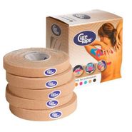 Тейп кинезиологический CureTape Neutral, 1 см x 5 м, уп. 5 шт, арт. 160929, телесный CURETAPE 160929