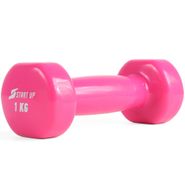 Гантель виниловая Start Up HD1200 1 кг розовый