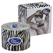 Тейп кинезиологический CureTape Art Zebra, 5 см x 5 м, арт. 163180, бело-черный CURETAPE 163180