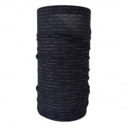 Универсальный шарф-труба FITLETIC Multi Scarf черный/серый Морзе