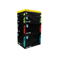 Плиометрический бокс LIVEPRO Soft Plyometric Box 914 x 762 x 457 мм, черный/красный