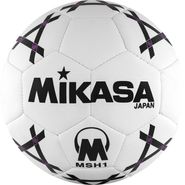 Мяч гандбольный "MIKASA MSH 1", синт.кожа, р. 1, машинная сшивка, бело-черно-фиолет. 1 MIKASA MSH 1