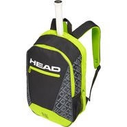 Рюкзак спорт. "HEAD CORE Backpack" арт.283539(BKNY), с карманом под 1 тен.ракетку, черно-яркозеленый 54x33x13 HEAD 283539(BKNY)