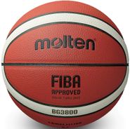 Мяч баск. &quot;MOLTEN B5G3800&quot; р.5, FIBA Appr, синт.комп.кожа (ПУ),12 пан,бут.кам,нейл.корд,кор-беж-чер 5 MOLTEN B5G3800